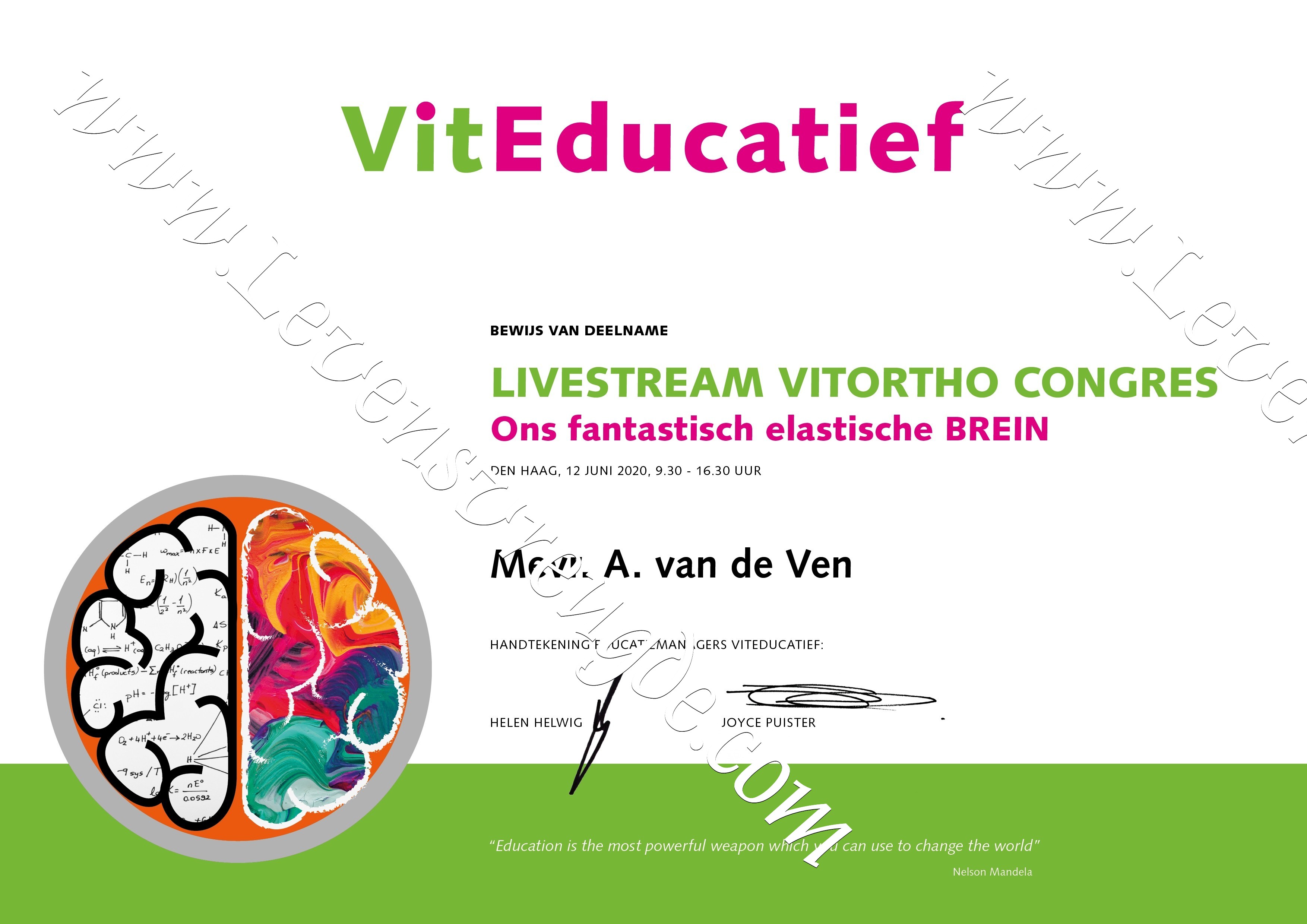 Ons fantastisch elastisch Brein - VO-congres